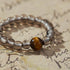 Smoky Quartz & Tiger Eye Healing Ring | Grounding & Courage Jewelry