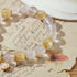 Rose Quartz & Rutilated Quartz Bunny Bracelet | Love & Prosperity