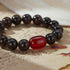 Obsidian & Red Agate Bracelet | Grounding & Vitality Boost