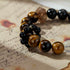 Tiger Eye & Black Obsidian Protection Bracelet | Courage & Grounding