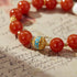 Red Agate & White Shell Spiritual Blessing Bracelet | Vitality & Serenity