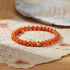 Red Agate & Gold Accent Vitality Bracelet | Energy & Passion