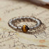 Smoky Quartz & Tiger Eye Healing Ring | Grounding & Courage Jewelry