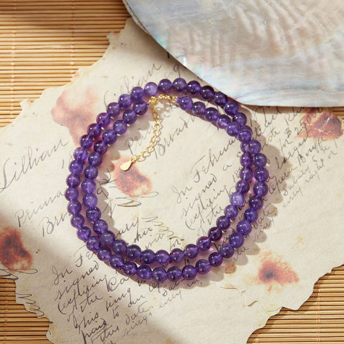 Amethyst Serenity Necklace | Calm & Spiritual Clarity