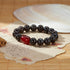 Obsidian & Red Agate Bracelet | Grounding & Vitality Boost