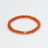 Red Agate & Gold Accent Vitality Bracelet | Energy & Passion