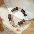 Smoky Quartz & Clear Crystal Healing Bracelet - Grounding Energy for Stability & Spiritual Clarity