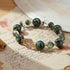 Green Phantom & Rutilated Quartz Bracelet | Growth & Prosperity Energy