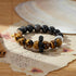 Tiger Eye & Black Obsidian Protection Bracelet | Courage & Grounding