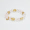 Rose Quartz & Rutilated Quartz Bunny Bracelet | Love & Prosperity