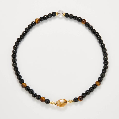 Black Onyx & Tiger Eye Energy Bracelet | Strength & Prosperity