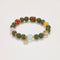 Multi - Gemstone Harmony Bracelet with Green Jade & Lucky Charm | Energy & Serenity