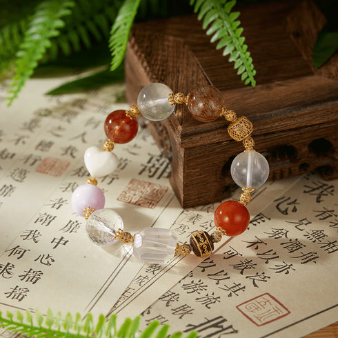 Mixed Gemstone & Gold - Accent Energy Bracelet | Healing & Prosperity