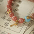 Rhodochrosite & Blue Gem Prosperity Bracelet | Love & Energy