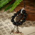 Black Obsidian & Carved Crystal Luck Phone Charm | Energy & Protection