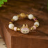 Enamel Bunny Charm Beaded Ring | Luck + Playful Energy