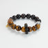 Tiger Eye & Black Obsidian Protection Bracelet | Courage & Grounding