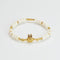 White Shell & Gold Bunny Bracelet | Lucky Charm Jewelry