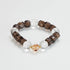 Smoky Quartz & Clear Crystal Healing Bracelet - Grounding Energy for Stability & Spiritual Clarity