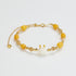 Citrine & White Bunny Charm Bracelet | Prosperity & Luck