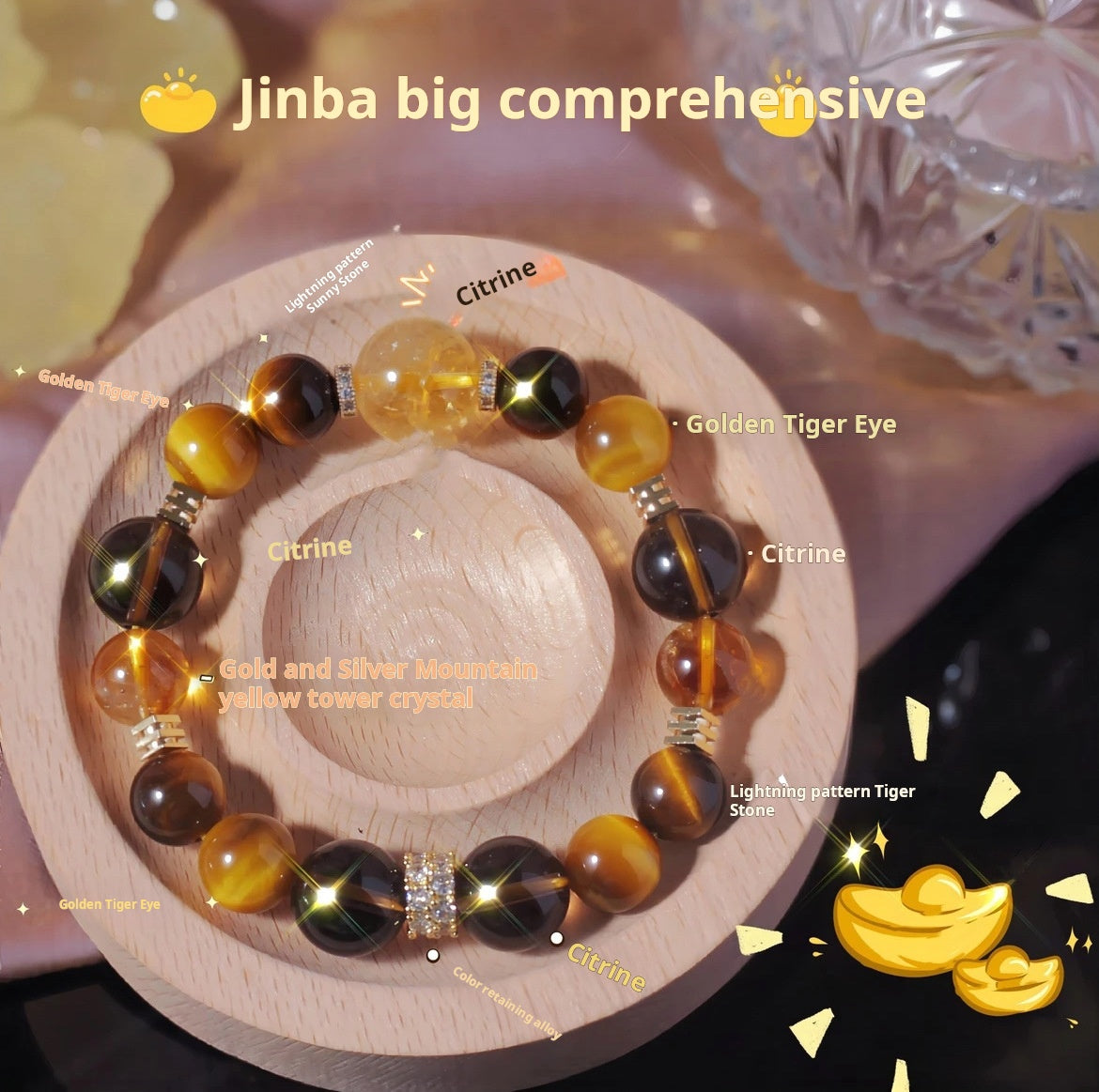 Earth & Metal Element Fortune Nexus Bracelet|An energy field that attracts wealth
